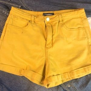 ModCloth yellow shorts